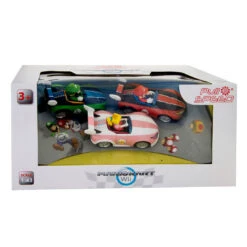 Super Mario Pull Back Raceauto Set, 3 Dlg.